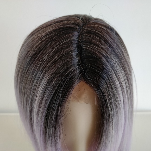 24" Light Purple Lavender with Black roots - Picture 4 of 6